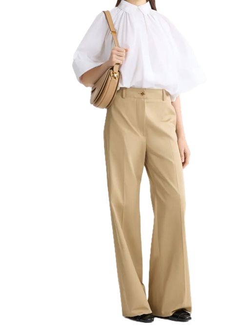 Blusa Volume Con Maniche Crop Patou Patou | BL0610017001W WHITE